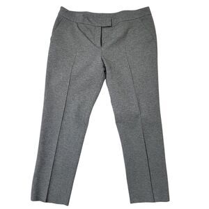 Akris Punto Crop Pants For Women Size 12 Gray Color Flat Front With Pockets